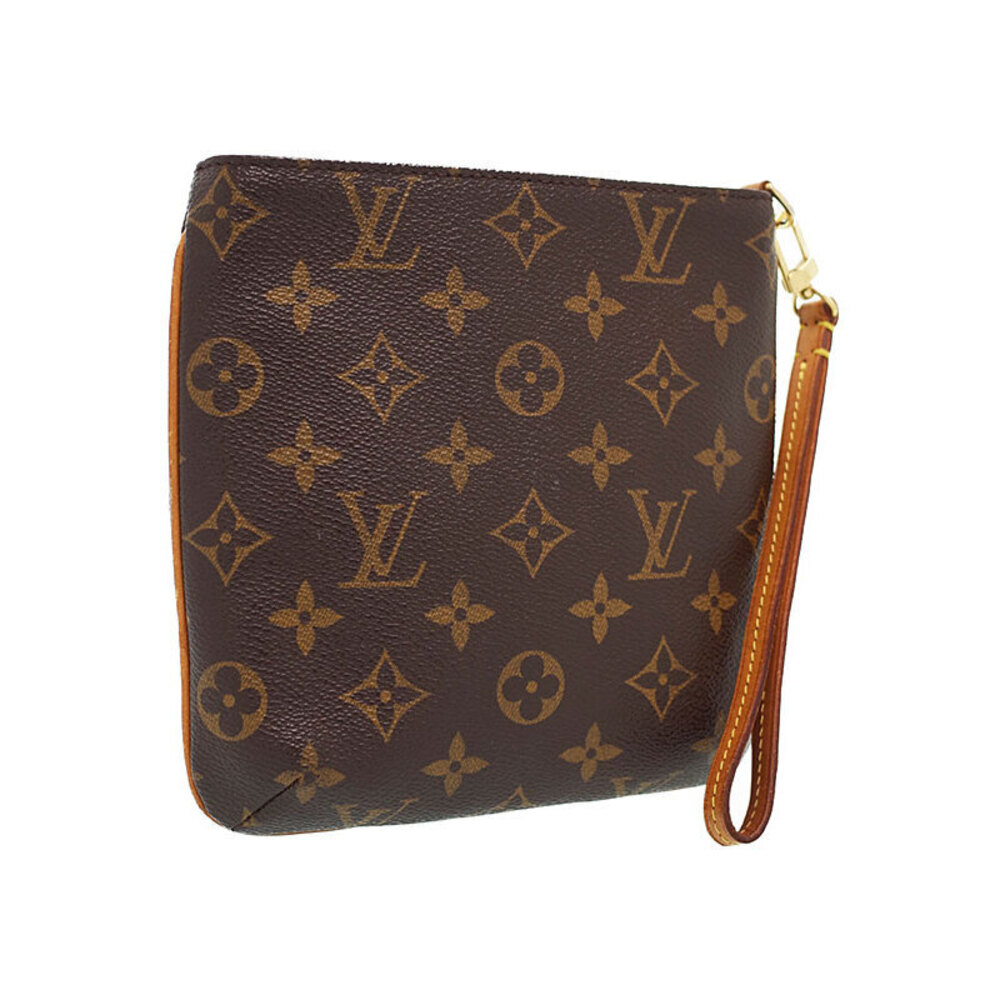 Louis Vuitton Partition Bag Monogram Shoulder Brown Leather